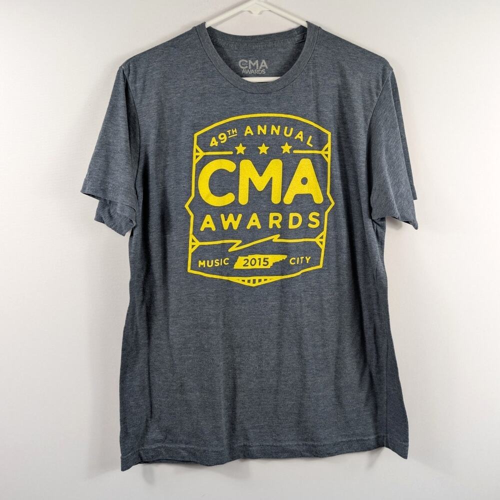 CMA Awards 49th Annual 2015 Music City Nashville Graphic Tee Gray Large Country